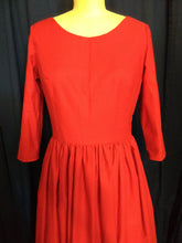 Load image into Gallery viewer, Handmaid&#39;s Tale Costume - Dress, bonnet, and bag. READY TO SHIP in small only, medium, and large only