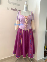 Load image into Gallery viewer, Rapunzel Tangled dress Cosplay Costume
