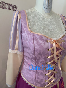 Rapunzel Tangled dress Cosplay Costume
