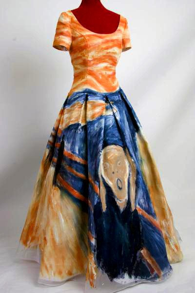 The Scream Dress Inspired by Edvard Munch Made to Order