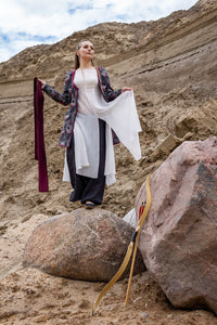 Traditional Persian Robe Historical Persian Costume Medieval Iranian Ghaba Kaftan Colorful Safavid Coat