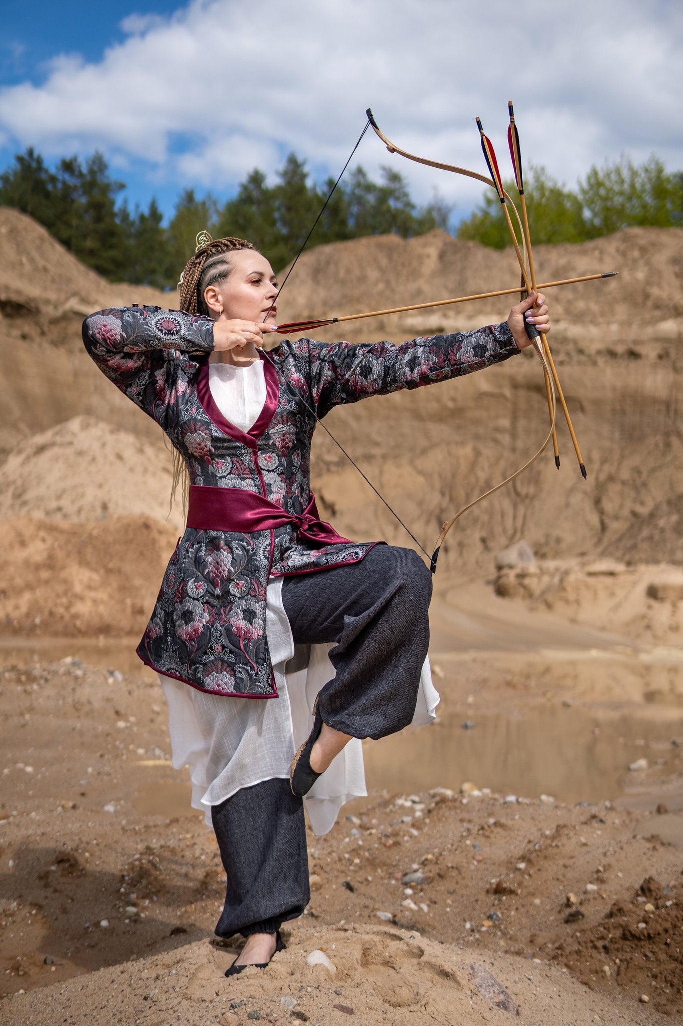 persian dress Traditional Persian Robe Historical Persian Costume Medieval Iranian G – MJcostume