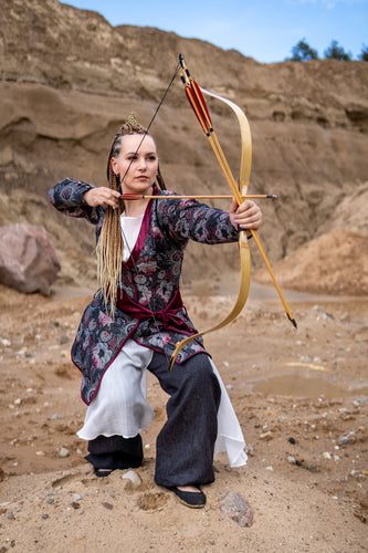 Traditional Persian Robe Historical Persian Costume Medieval Iranian Ghaba Kaftan Colorful Safavid Coat