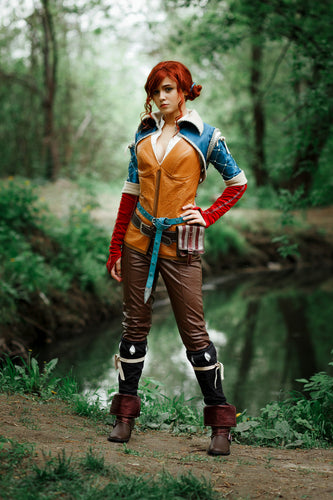 Triss Merigold Costume Witch cosplay Witcher female costume charmed sorceress charmer Triss Merigold Maribor halloween costume costume party