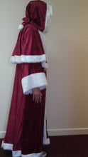 Load image into Gallery viewer, Velvet St Nicholas Father Christmas Victorian Santa Xmas Robe PULLOVER
