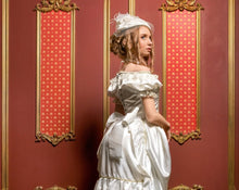 Load image into Gallery viewer, Victorian dress bustle dress 1885 Wedding dress