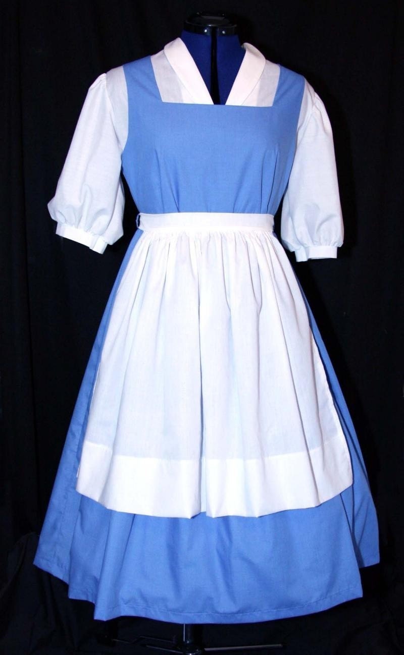 belle halloween costume blue dress Princess Belle Sexy Womens Halloween Costume Peasant Beauty Costume Set Disney main image 0