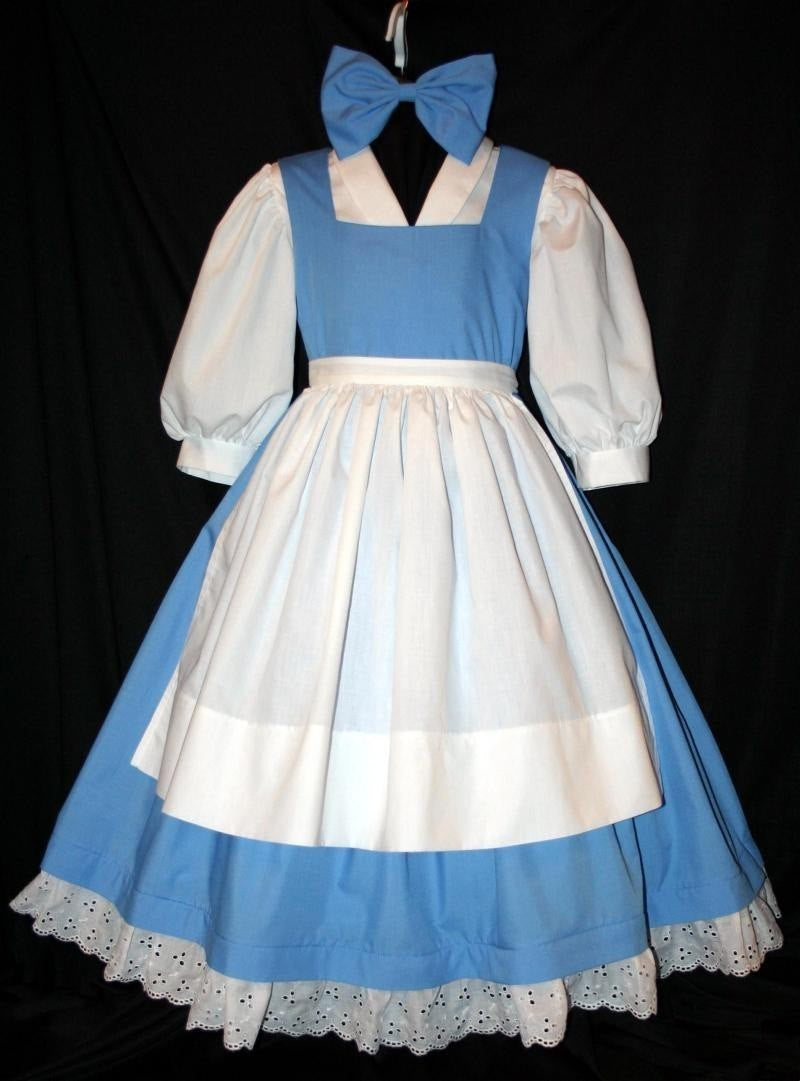 Blue CHILD Dress Cosplay Costume Size w Bow MOM2RTK BELLE Provincial V –  MJcostume