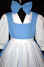Load image into Gallery viewer, Blue CHILD Dress Cosplay Costume Size w Bow MOM2RTK BELLE Provincial Village Costume