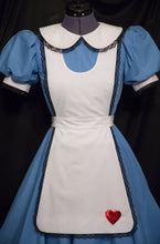 Load image into Gallery viewer, Adult Sz ALICE Dress Cosplay Costume BLACK Lace Sz ALICE In WONDERLAND Deluxe