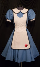 Load image into Gallery viewer, Adult Sz ALICE Dress Cosplay Costume BLACK Lace Sz ALICE In WONDERLAND Deluxe