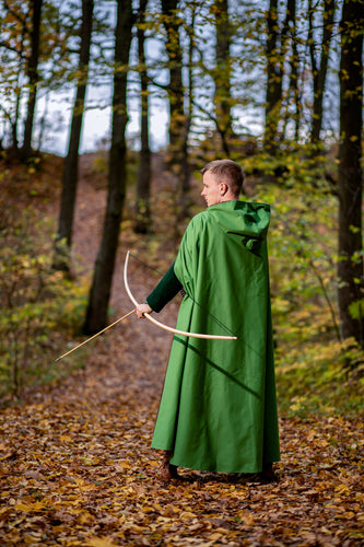Waterproof Waxed Cotton Ranger Cloak Medieval Viking LARP Cape Wind Rain Resistant