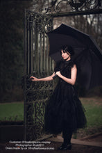 Load image into Gallery viewer, Wednesday Dark Gothic Prom Beautiful Wednesday Dress