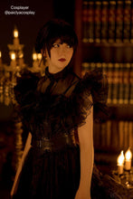 Load image into Gallery viewer, Wednesday Dark Gothic Prom Beautiful Wednesday Dress