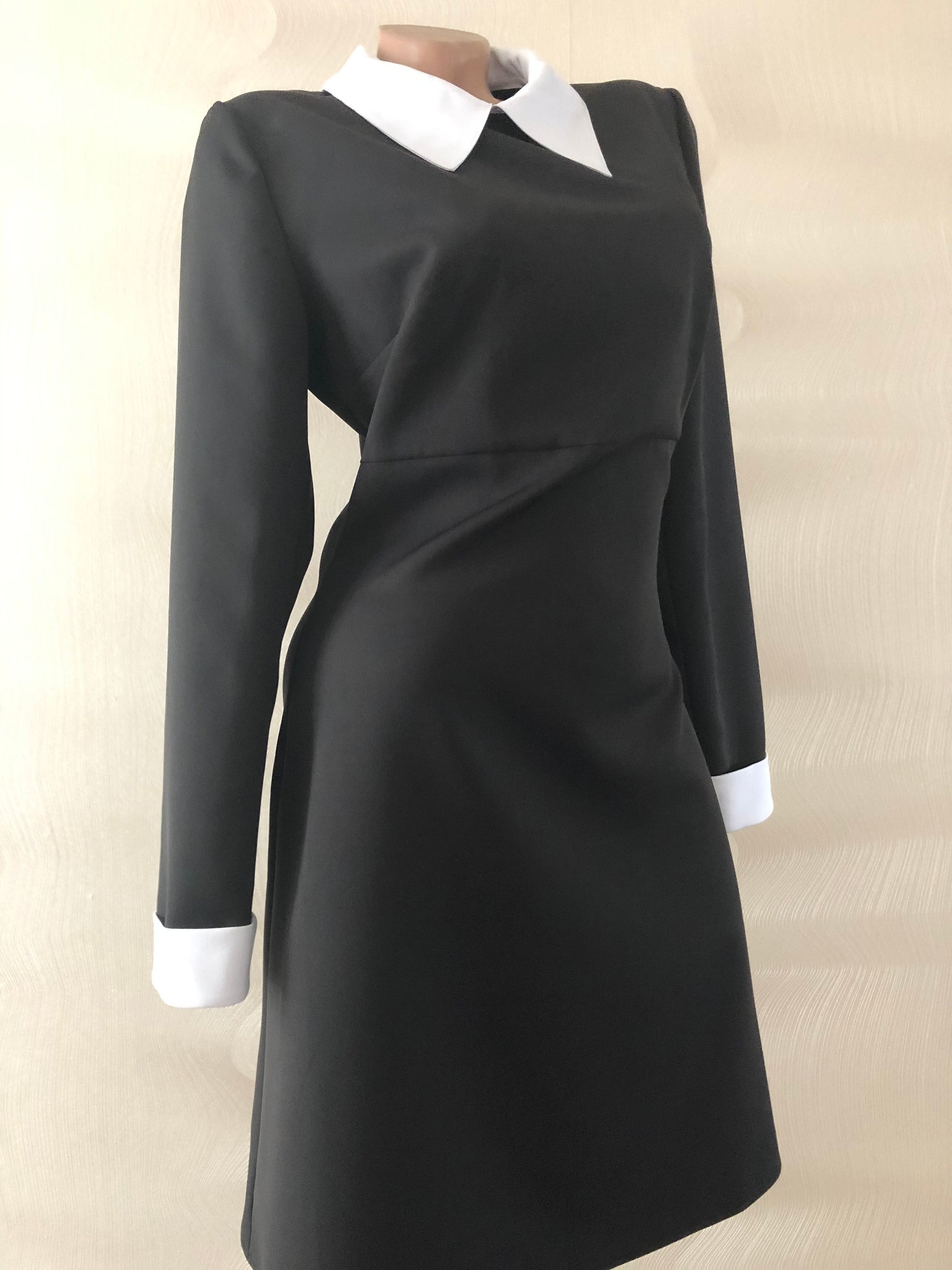 Wednesday addams dress Wednesday addams costume Black dress Peter Pan MJcostume Wednesday addams dress Wednesday addams costume Black dress Peter Pan MJcostume