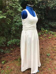 White or Cream Linen Adult Dress or Cosplay Costume Inspired by Romeo and Juliet