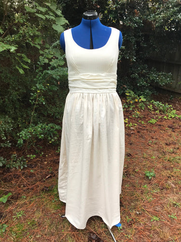 White or Cream Linen Adult Dress or Cosplay Costume Inspired by Romeo and Juliet