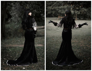 Yennefer Cosplay costume Highly detailed Yennefer's black dress Yennefer Cosplay Outfit Black Full Set Lady Witch Costume Saga Cosplay