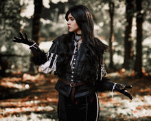 Load image into Gallery viewer, Yennefer Cosplay costume Highly detailed Yennefer&#39;s black dress Yennefer Cosplay Outfit Black Full Set Lady Witch Costume Saga Cosplay