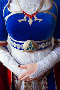 Zelda Blue Dress from Breathe of The Wild Royal outfit cosplay costume MJcostume Zelda Blue Dress from Breathe of The Wild Royal outfit cosplay costume MJcostume