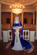 Load image into Gallery viewer, Zelda Blue Dress from Breathe of The Wild Royal outfit cosplay costume Halloween costume
