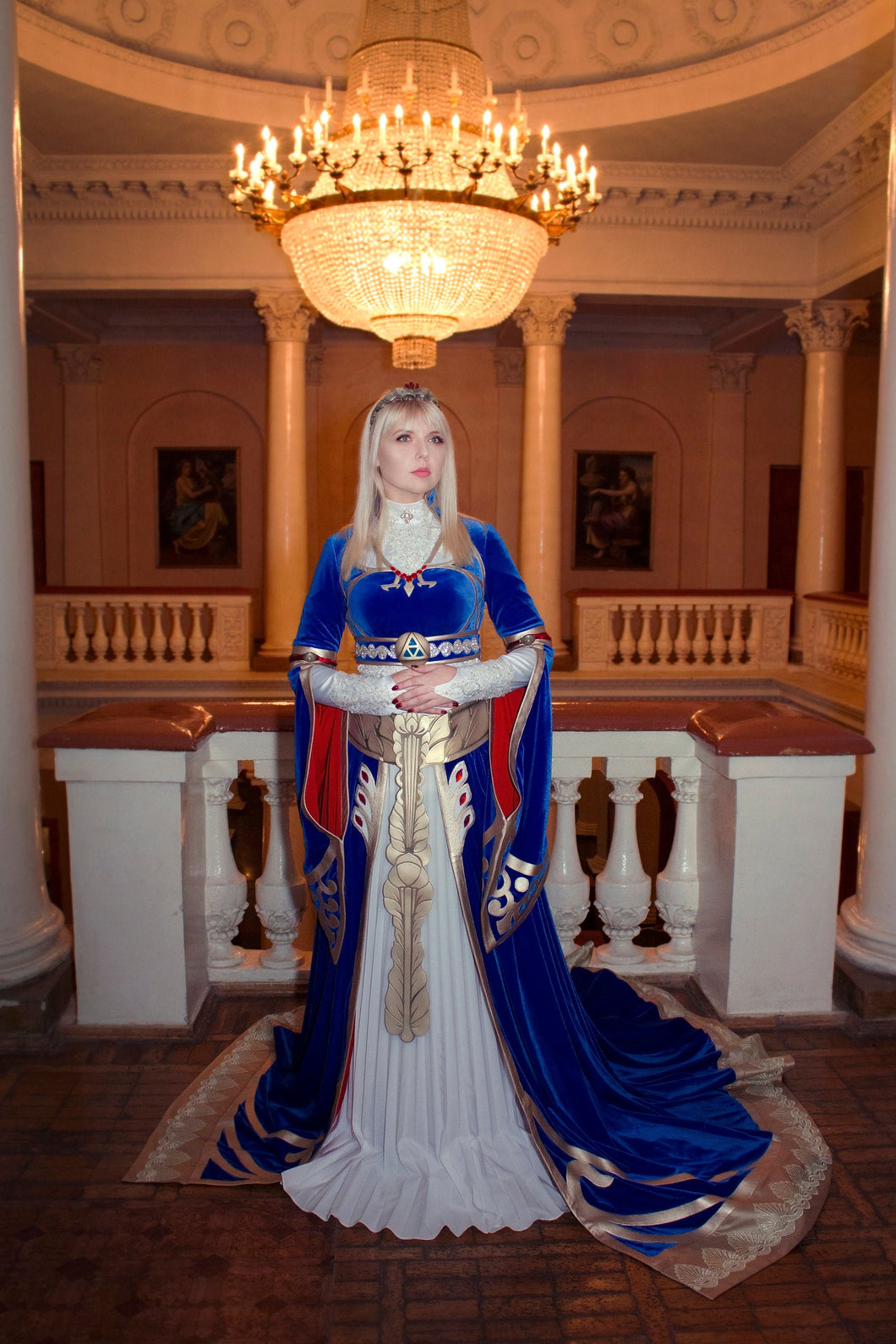 Zelda Blue Dress from Breathe of The Wild Royal outfit cosplay costume MJcostume Zelda Blue Dress from Breathe of The Wild Royal outfit cosplay costume MJcostume