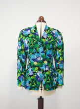 Load image into Gallery viewer, Abstract bloom floral retro vintage linen bold blazer jacket cosplay costume