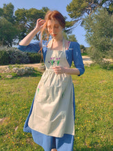 Load image into Gallery viewer, Cottagecore apron 100% cotton A Lovely Present cosplay costume