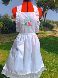 100% cotton Cinderella Cottagecore apron cosplay costume
