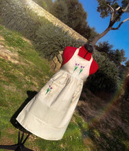Load image into Gallery viewer, Cottagecore apron 100% cotton A Lovely Present cosplay costume
