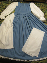 Load image into Gallery viewer, 3 Pc Belle Provincial Beauty and the Beast Cosplay Princess Costume Blue Dress for Teens Adults