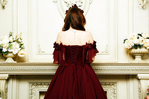 High quality luxury prom dresses Wedding Maroon long dress Evening Dress Prom Evening Sweetheart with Train Dresses Arabic