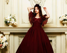 Load image into Gallery viewer, High quality luxury prom dresses Wedding Maroon long dress Evening Dress Prom Evening Sweetheart with Train Dresses Arabic