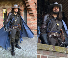 Load image into Gallery viewer, MADE TO ORDER 6 piece costumes, *Musketeers, larp, renaissance, men&#39;s costume set