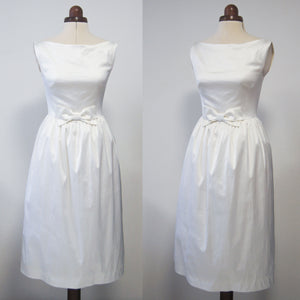 White bridal gown cocktail  Jackie Kennedy Inspired White evening gown wedding dress