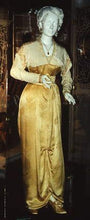 Load image into Gallery viewer, Delightful Velvet Titanic Belle Epoque Edwardian yellow titanic strolling dress
