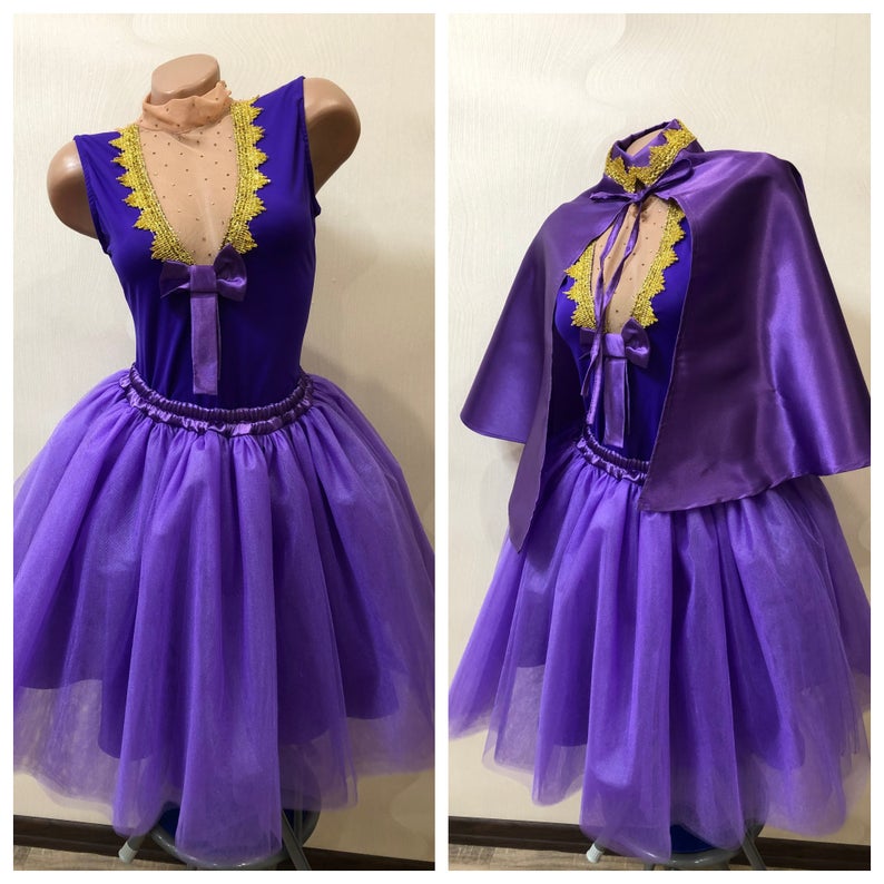 Anne Wheeler Costume Purple Outfit from Greatest Showman Costume