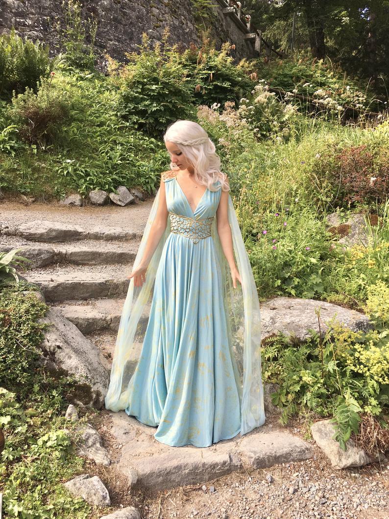 Blue Daenerys Qarth Dress from Game of Thrones Blue Daenerys Qarth Dress from Game of Thrones