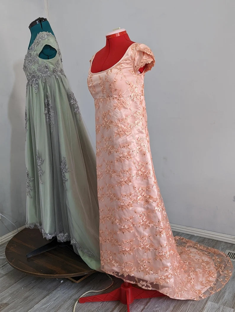 Bridgerton Kate Sharma Inspired Regency Dress Custom Made – MJcostume