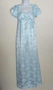 Blue Regency Dress Jane Austen Dress Bridgerton Regency Dress