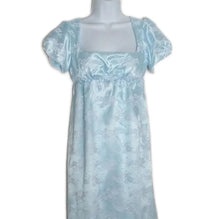 Load image into Gallery viewer, Blue Regency Dress Jane Austen Dress Bridgerton Regency Dress