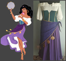 Load image into Gallery viewer, Esmeralda Costume Esmeralda Outfit for Adults inspired The Hunchback of Notre Dame