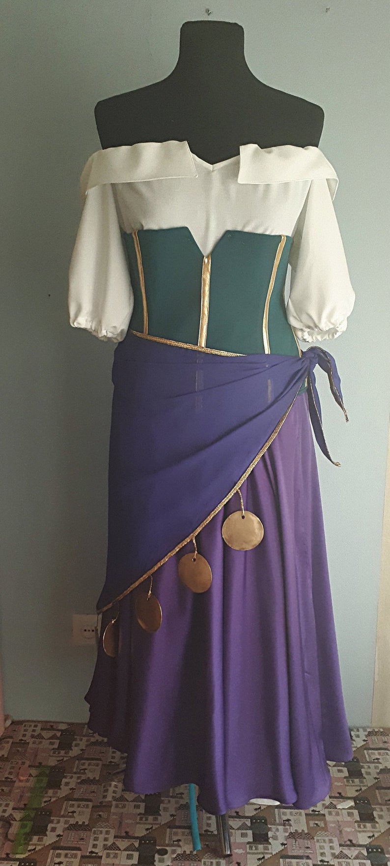 Esmeralda Cosplay Costume, the Hunchback of Notre Dame, Disney Inspired 