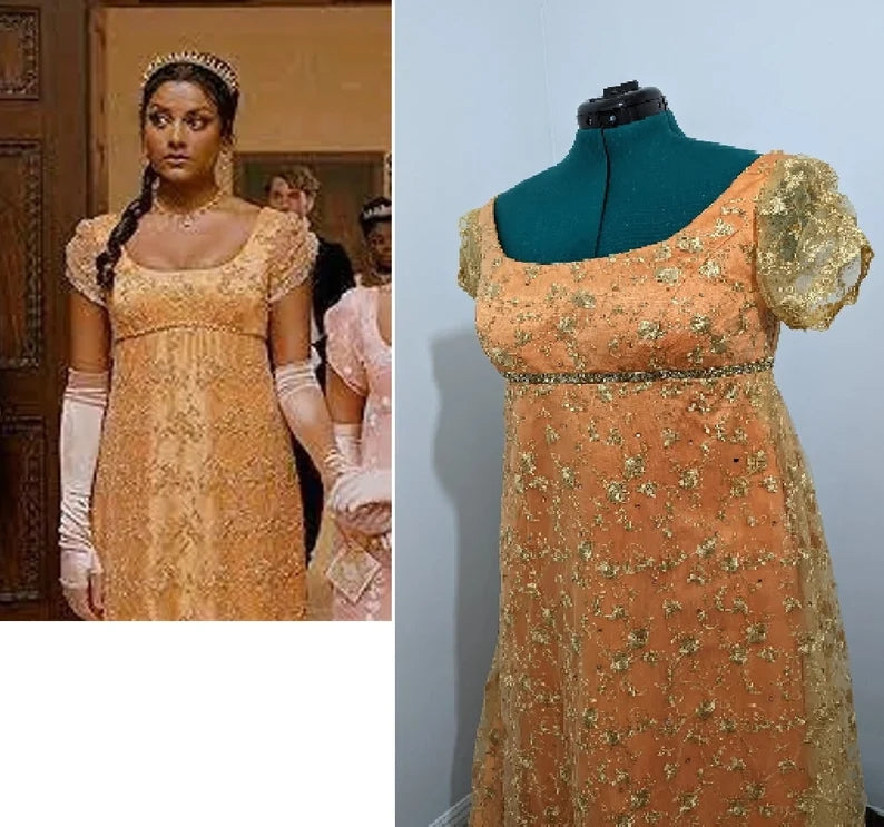 orange bridgerton dress Bridgerton Orange Dress