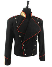 Load image into Gallery viewer, Kids, Men, Women Michael Jackson Double Breasted Jacket Black/Red