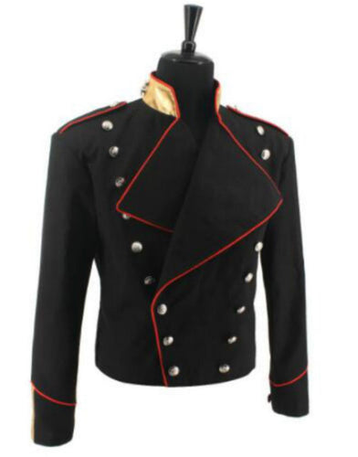 Kids, Men, Women Michael Jackson Double Breasted Jacket Black/Red