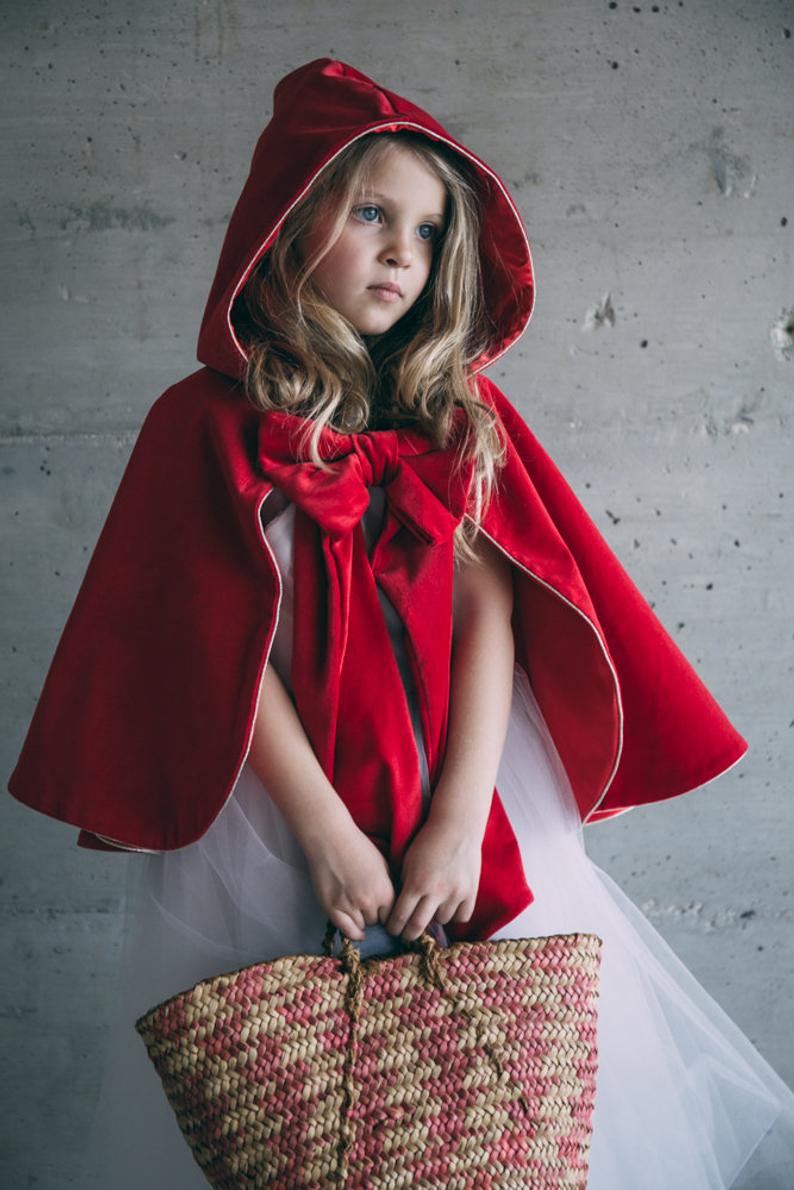 little red riding hood dress Fun Costumes Kids Deluxe Costume - Fairytale Outfit with Hooded Cape for Girls - Storybook Character Dress - Large Its rare not to see a bit of it in every child Into the woods red riding