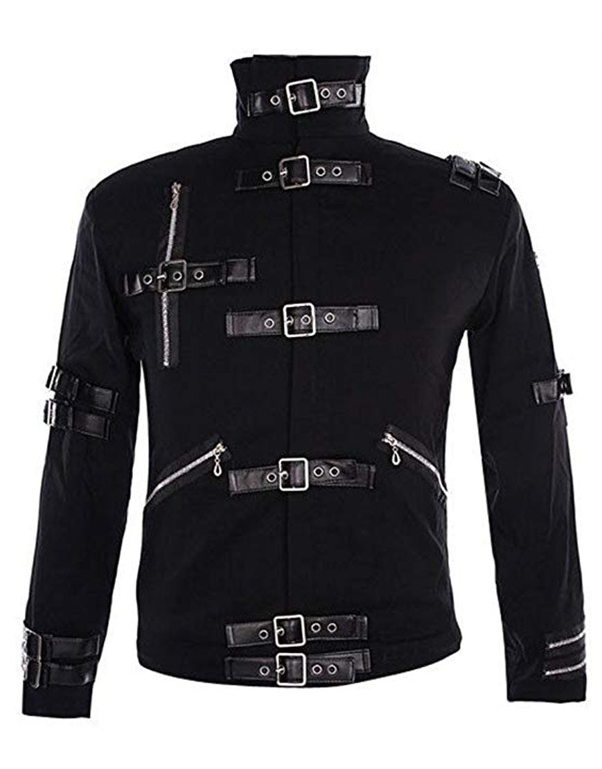 Michael Jackson Bad Costume Black Outfit Jacket for Male, Female, Kids