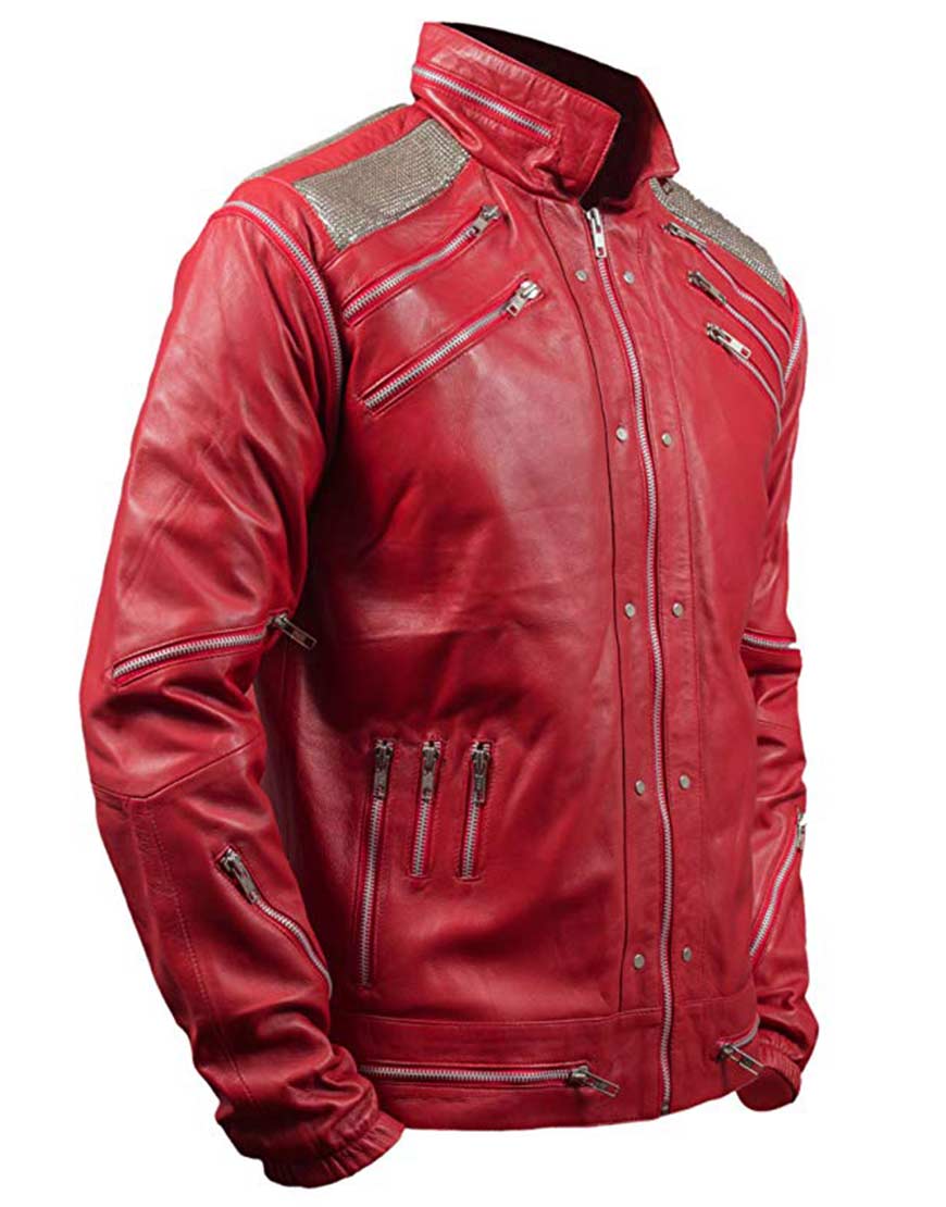 Kids, Male, Female Michael Jackson Beat It Red Jacket Costume