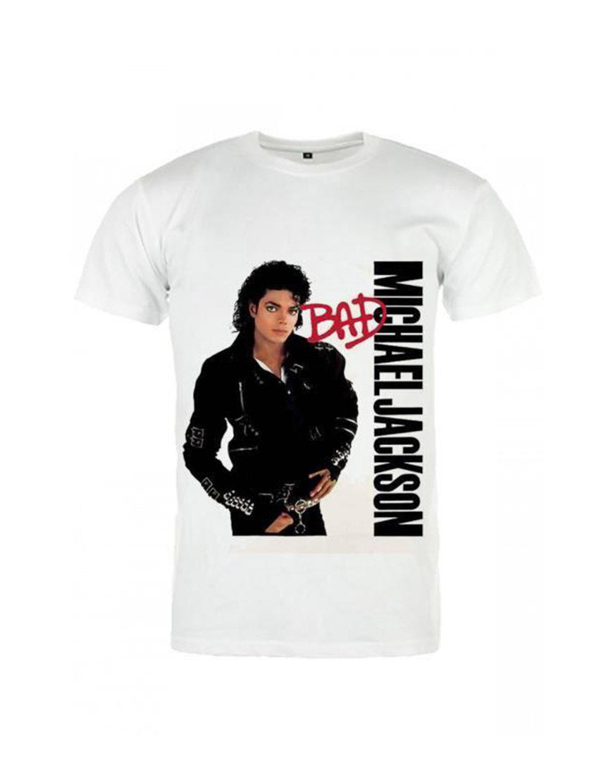 Michael Jackson Bad T-Shirt White Color